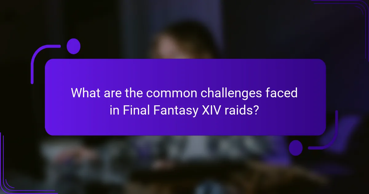 What are the common challenges faced in Final Fantasy XIV raids?